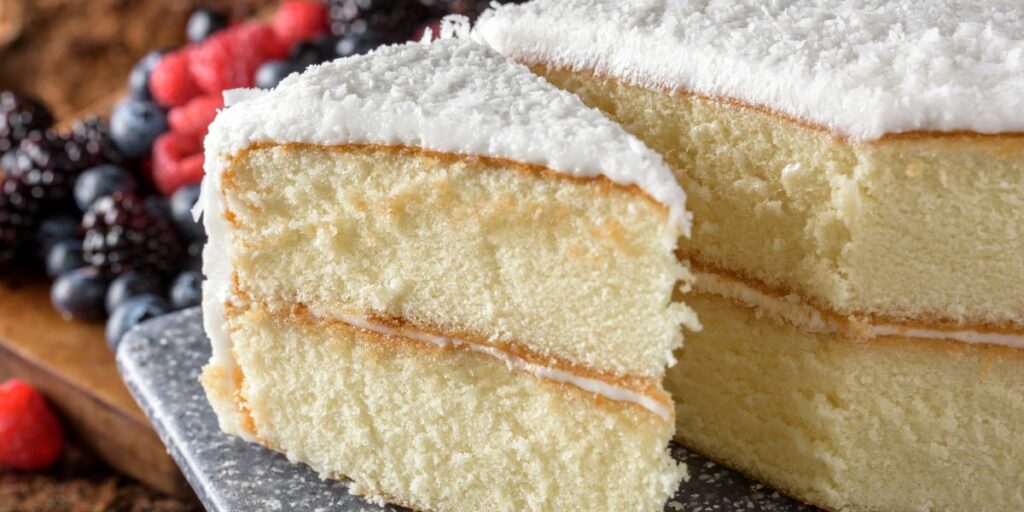 Gâteau au chocolat blanc