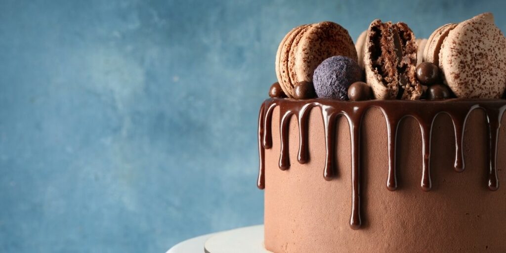 Gâteau au chocolat riche en matières grasses