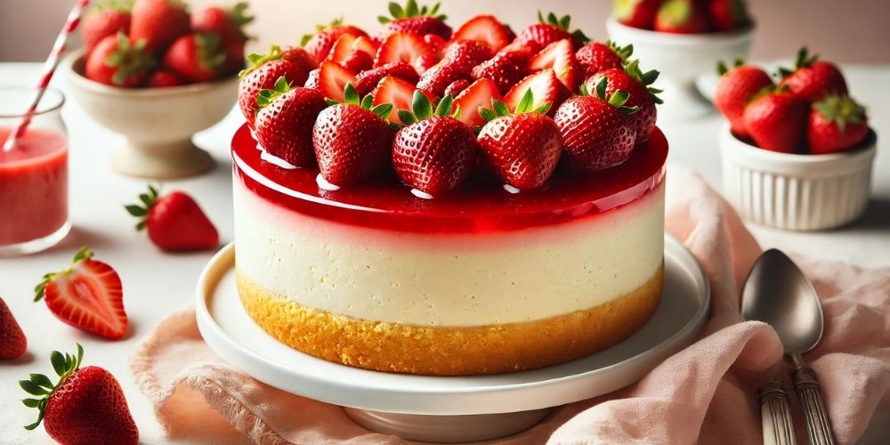 Cheesecake aux fraises sans cuisson