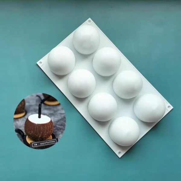 Moule silicone 3D noix de coco