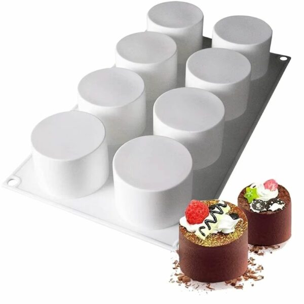 Moule silicone 3D cylindres