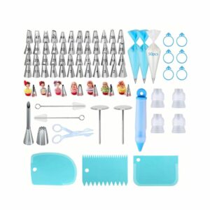 Kit 78 pièces de décoration de gâteaux – bleu