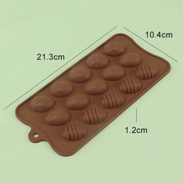 Moule silicone mini œufs de Pâques – 15 empreintes – Image 2
