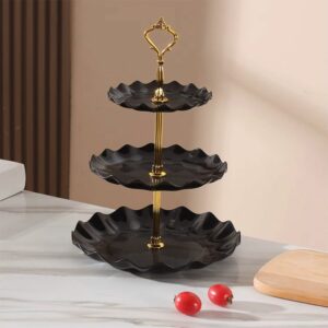 Présentoir à gâteaux 3 étages – noir