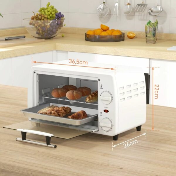 Mini-four électrique compact 10L – blanc – Image 2