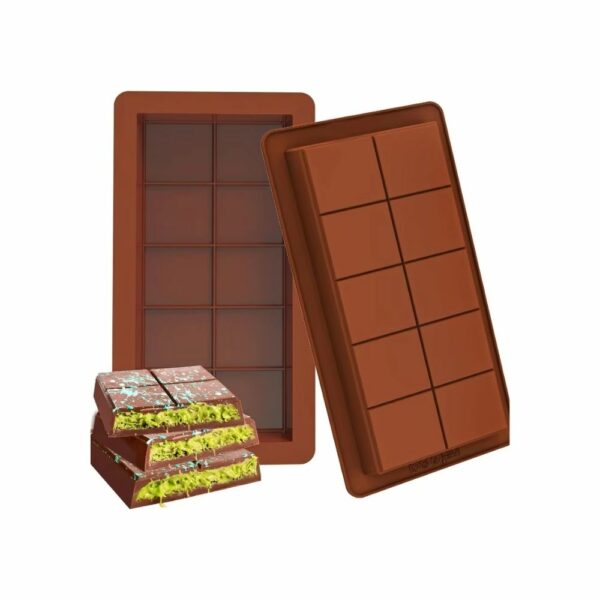 Moule tablette chocolat silicone – 12 carrés – Image 3