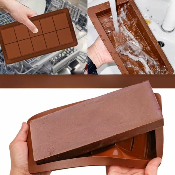 Moule tablette chocolat silicone – 12 carrés – Image 2