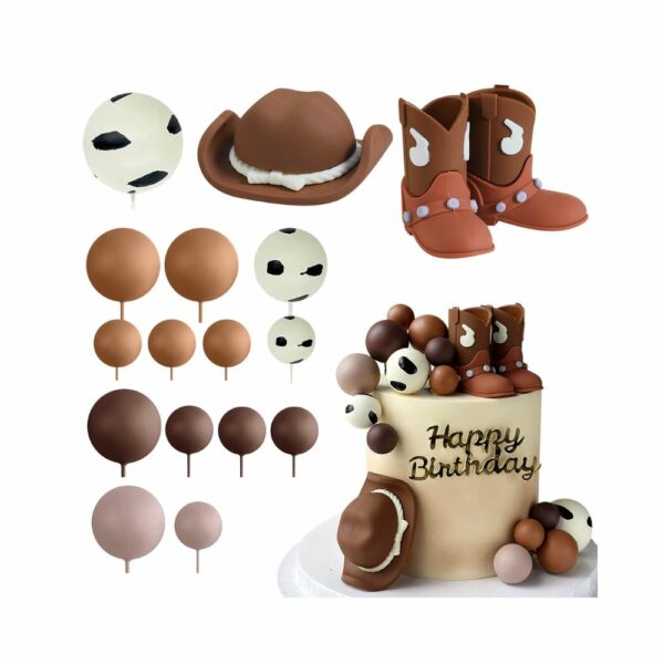 Kit décoration gâteau western cowboy