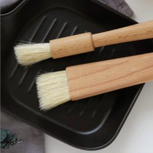 Lot de 2 pinceaux pâtissiers en bois et fibres naturelles