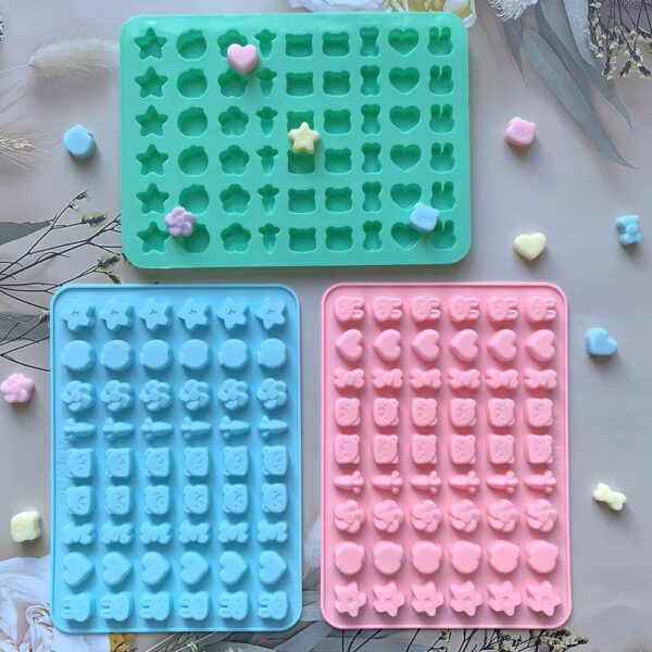 Moules silicone mini bonbons & chocolats – formes kawaii