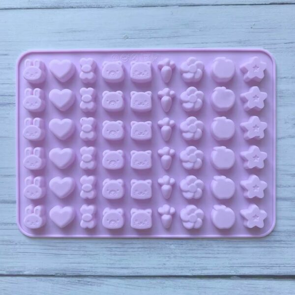 Moules silicone mini bonbons & chocolats – formes kawaii – Image 3