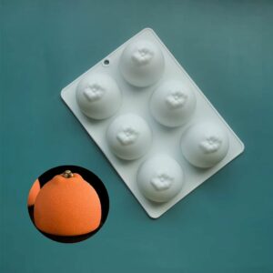Moule silicone 3D mandarine – pour desserts trompe-l'œil